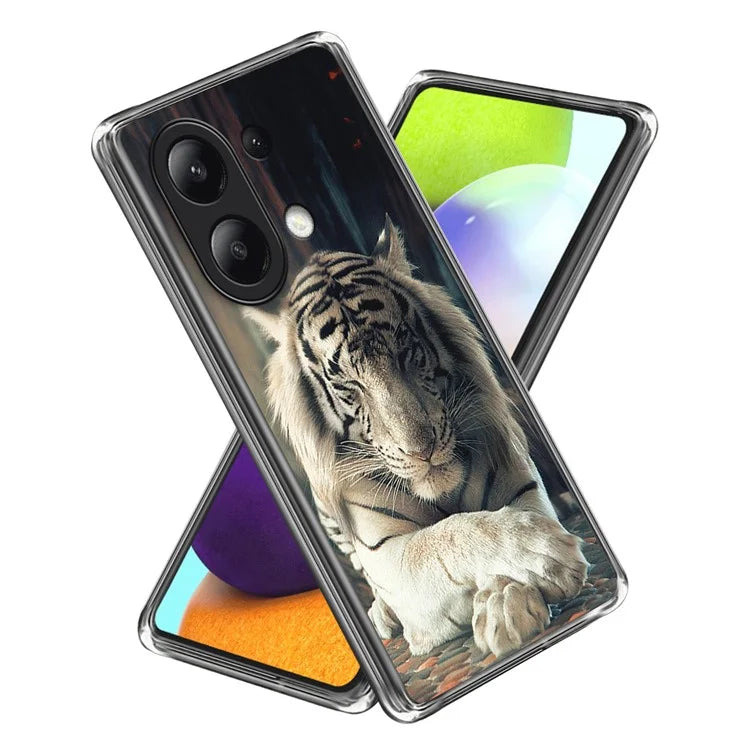 For Xiaomi Redmi Note 13 4G TPU Case Pattern Printing Slim Phone Cover