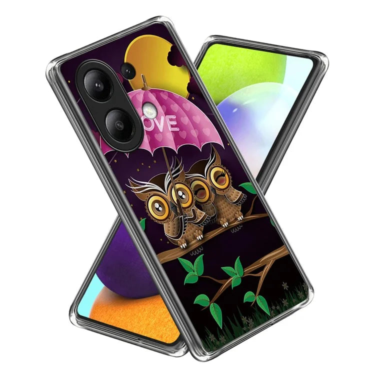 For Xiaomi Redmi Note 13 4G TPU Case Pattern Printing Slim Phone Cover
