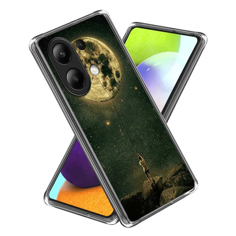 For Xiaomi Redmi Note 13 4G TPU Case Pattern Printing Slim Phone Cover