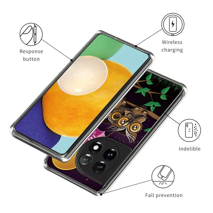 For OnePlus Ace 3 5G / 12R 5G Phone Case Slim Pattern Printed TPU Cover