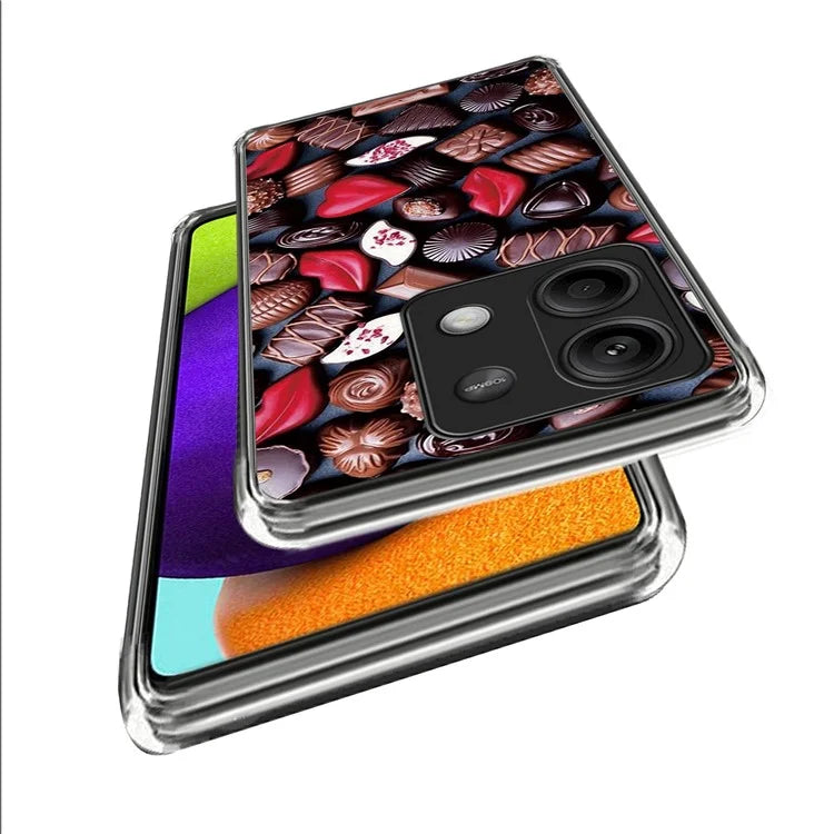 For Xiaomi Redmi Note 13 5G Phone Case Soft TPU Back Shell with Pattern Printing