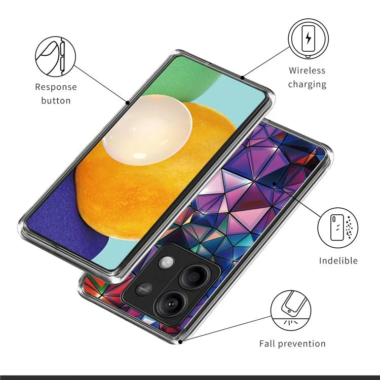 For Xiaomi Redmi Note 13 5G Phone Case Soft TPU Back Shell with Pattern Printing
