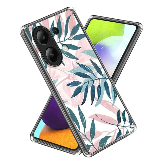 For Xiaomi Redmi Note 13 4G Phone Case Pattern Printed Shock-absorbing TPU Back Cover