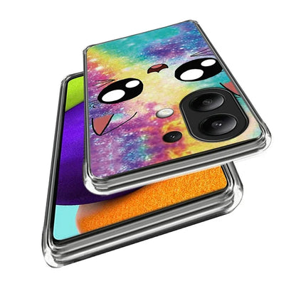 For Xiaomi Redmi Note 13 4G Phone Case Pattern Printed Shock-absorbing TPU Back Cover