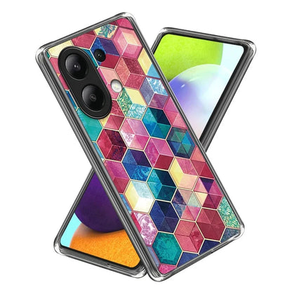 For Xiaomi Redmi Note 13 4G Phone Case Pattern Printed Shock-absorbing TPU Back Cover