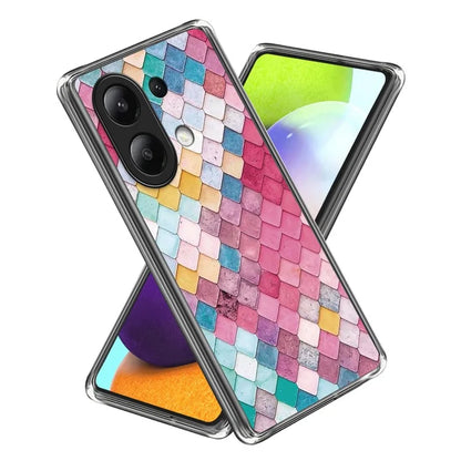 For Xiaomi Redmi Note 13 4G Phone Case Pattern Printed Shock-absorbing TPU Back Cover