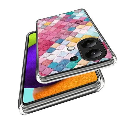 For Xiaomi Redmi Note 13 4G Phone Case Pattern Printed Shock-absorbing TPU Back Cover