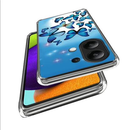For Xiaomi Redmi Note 13 4G Phone Case Pattern Printed Shock-absorbing TPU Back Cover