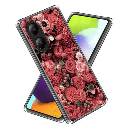 For Xiaomi Redmi Note 13 4G Phone Case Pattern Printed Shock-absorbing TPU Back Cover