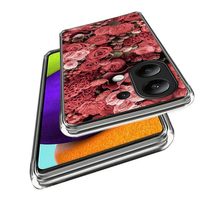 For Xiaomi Redmi Note 13 4G Phone Case Pattern Printed Shock-absorbing TPU Back Cover