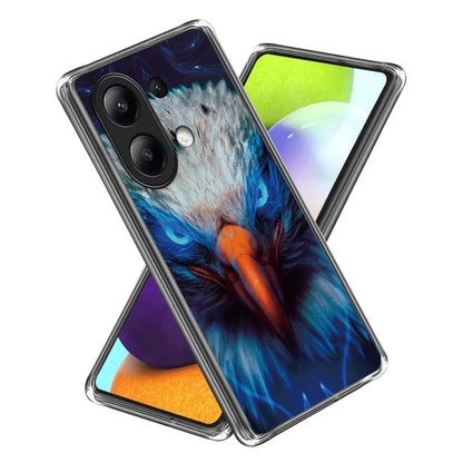 For Xiaomi Redmi Note 13 4G Phone Case Pattern Printed Shock-absorbing TPU Back Cover