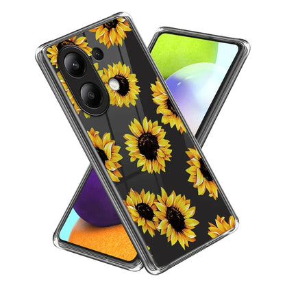 For Xiaomi Redmi Note 13 4G Phone Case Pattern Printed Shock-absorbing TPU Back Cover