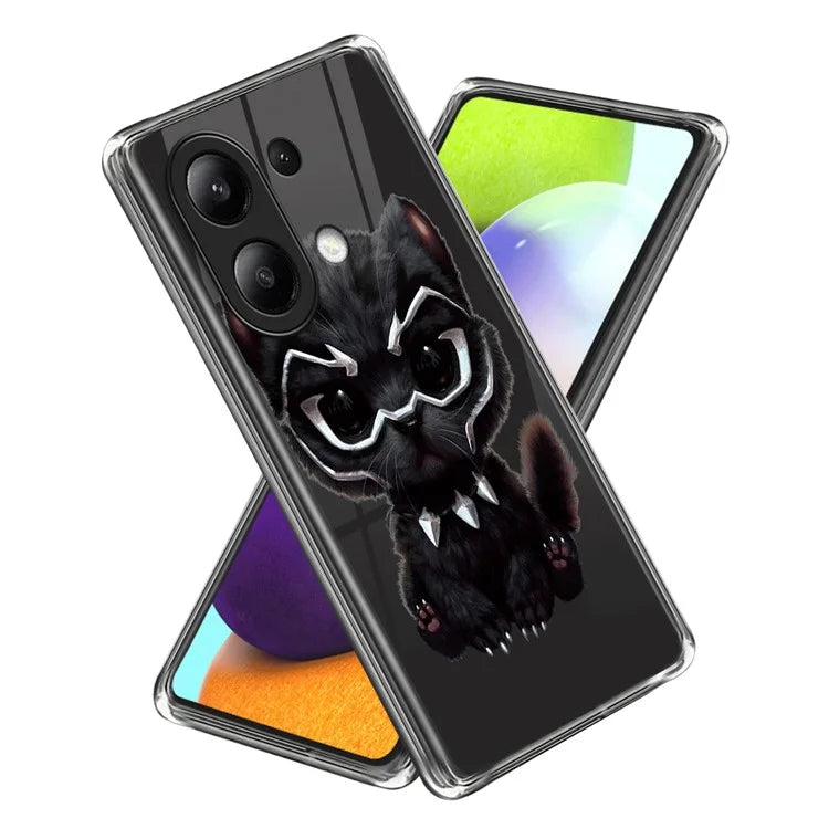 For Xiaomi Redmi Note 13 4G Phone Case Pattern Printed Shock-absorbing TPU Back Cover