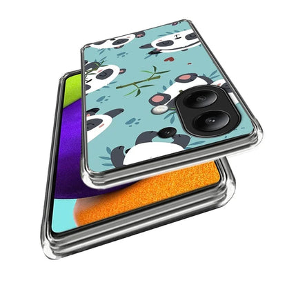 For Xiaomi Redmi Note 13 4G TPU Case IMD Pattern Printing Drop-proof Phone Cover