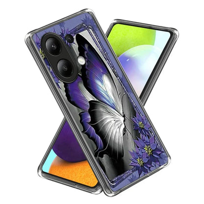 For Xiaomi Redmi Note 13 4G TPU Case IMD Pattern Printing Drop-proof Phone Cover