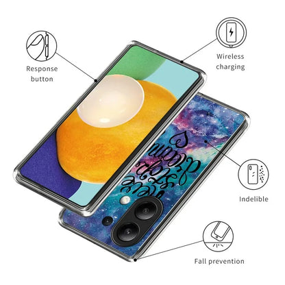 For Xiaomi Redmi Note 13 4G TPU Case IMD Pattern Printing Drop-proof Phone Cover