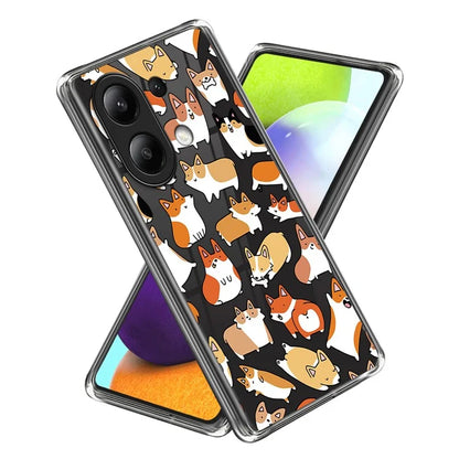For Xiaomi Redmi Note 13 4G IMD Pattern Printing Cellphone Case TPU Protective Cover