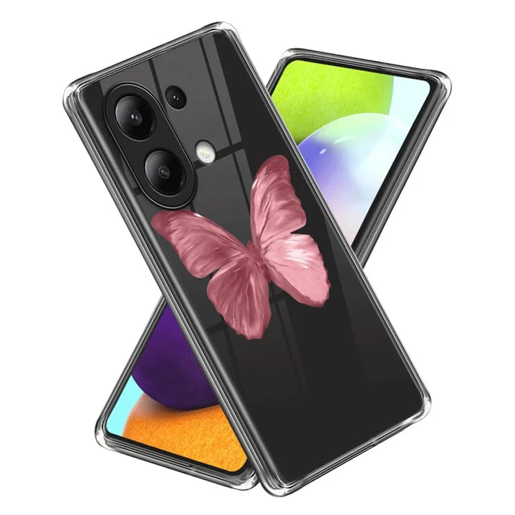 For Xiaomi Redmi Note 13 4G IMD Pattern Printing Cellphone Case TPU Protective Cover