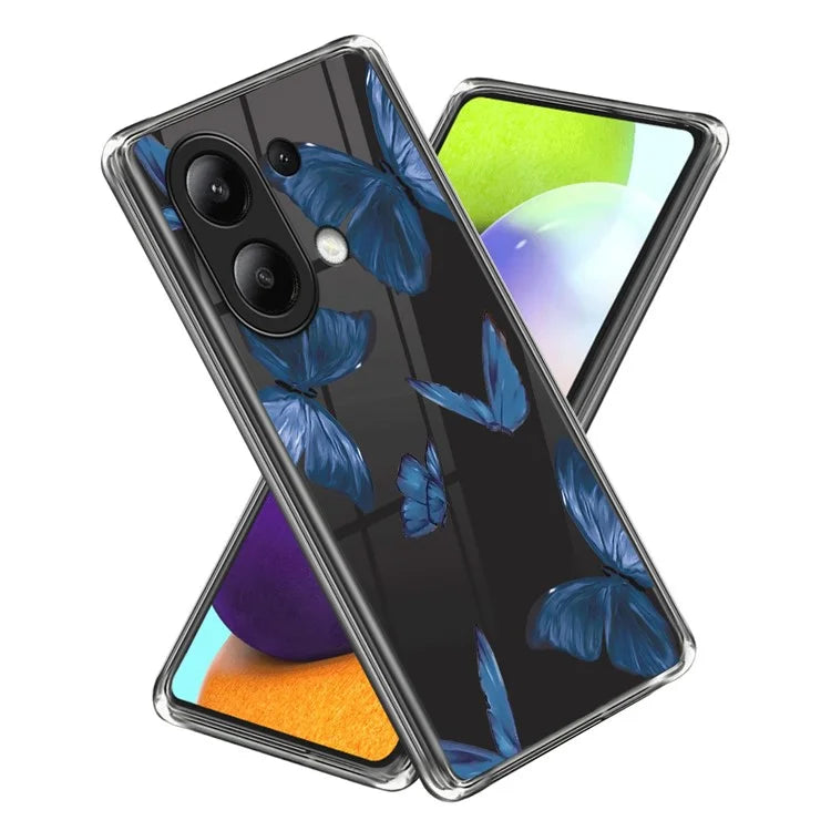 For Xiaomi Redmi Note 13 4G IMD Pattern Printing Cellphone Case TPU Protective Cover