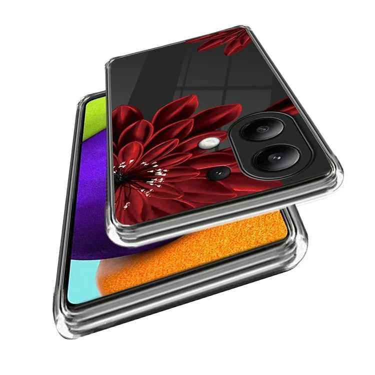 For Xiaomi Redmi Note 13 4G IMD Pattern Printing Cellphone Case TPU Protective Cover