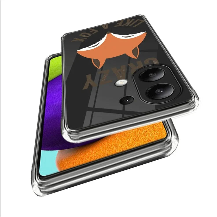 For Xiaomi Redmi Note 13 4G IMD Pattern Printing Cellphone Case TPU Protective Cover