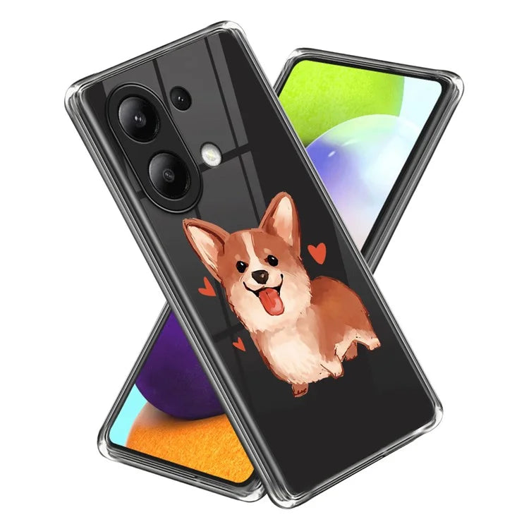 For Xiaomi Redmi Note 13 4G IMD Pattern Printing Cellphone Case TPU Protective Cover