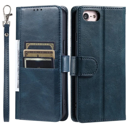 013 Style For iPhone 6 / 6s / 7 / 8 4.7-inch / SE(2020) / SE(2022) Case 6 Card Slots Wallet Flip Stand Phone Cover