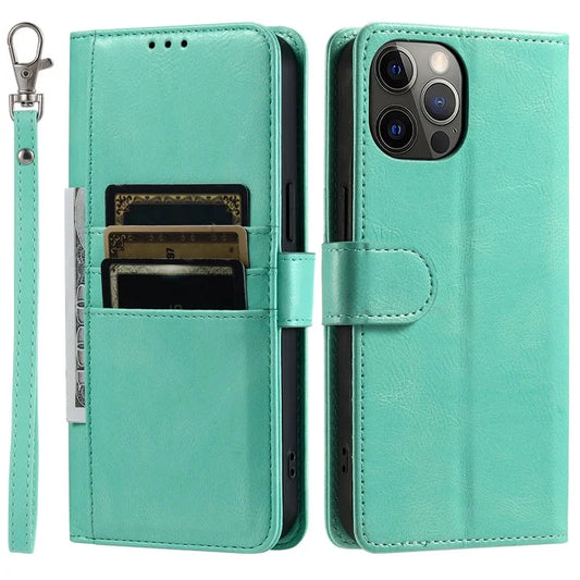 013 Style For iPhone 11 Pro Case PU Leather+TPU Stand Phone Cover with 6 Card Slots