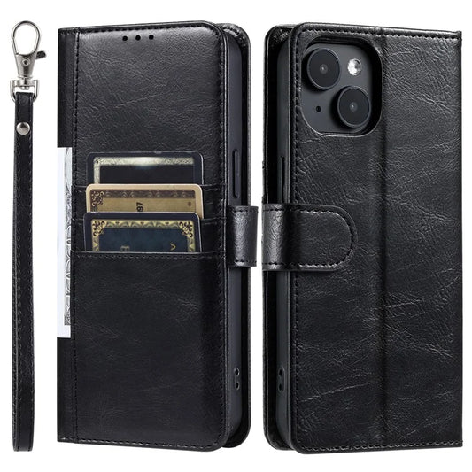 013 Style For iPhone 13 Case PU+TPU Stand Phone Cover with 6 Card Slots