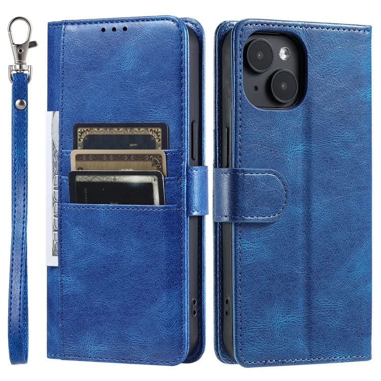 013 Style For iPhone 14 Case Leather 6 Card Holders Phone Wallet Cover