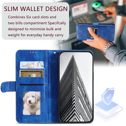 013 Style For iPhone 14 Case Leather 6 Card Holders Phone Wallet Cover