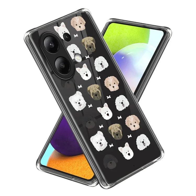 For Xiaomi Redmi Note 13 4G Slim Case Pattern Printing TPU Phone Cover