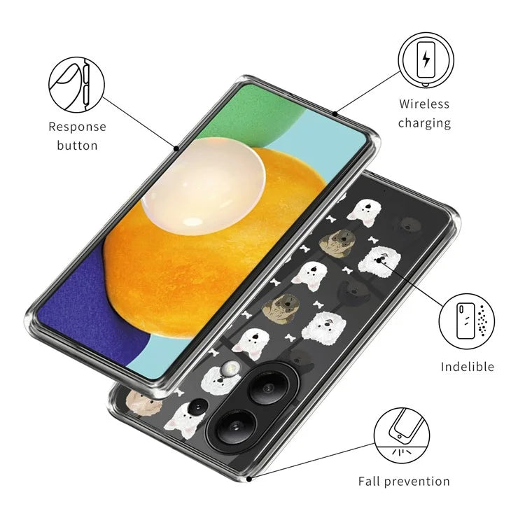 For Xiaomi Redmi Note 13 4G Slim Case Pattern Printing TPU Phone Cover