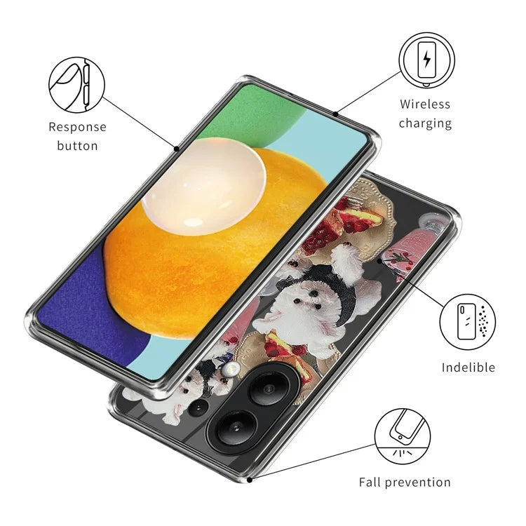 For Xiaomi Redmi Note 13 4G Slim Case Pattern Printing TPU Phone Cover