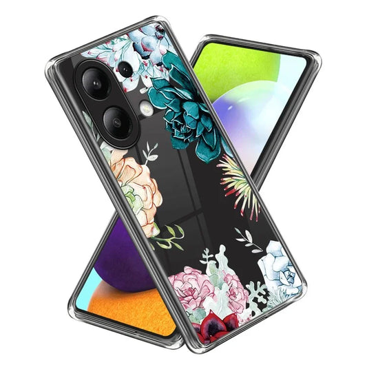 For Xiaomi Redmi Note 13 4G Case Soft TPU Pattern Printed Phone Shell