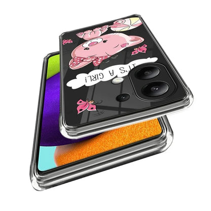 For Xiaomi Redmi Note 13 4G Case Soft TPU Pattern Printed Phone Shell