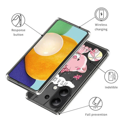 For Xiaomi Redmi Note 13 4G Case Soft TPU Pattern Printed Phone Shell