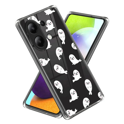 For Xiaomi Redmi Note 13 4G Case Soft TPU Pattern Printed Phone Shell