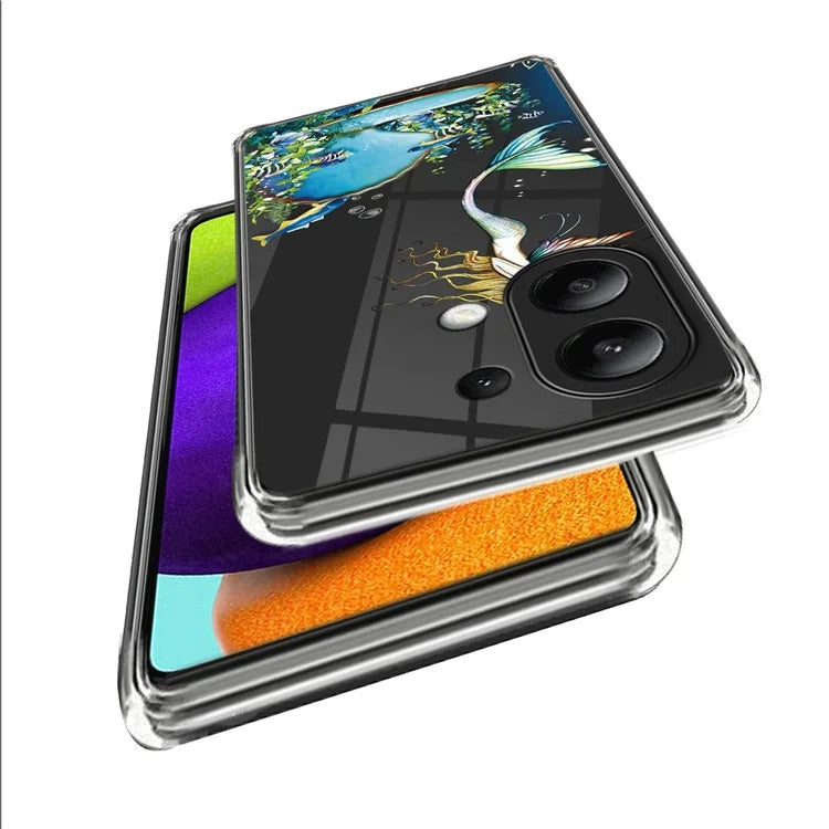 For Xiaomi Redmi Note 13 4G Case Soft TPU Pattern Printed Phone Shell