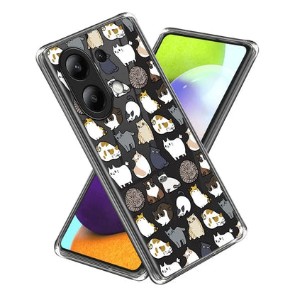 For Xiaomi Redmi Note 13 4G Case Soft TPU Pattern Printed Phone Shell