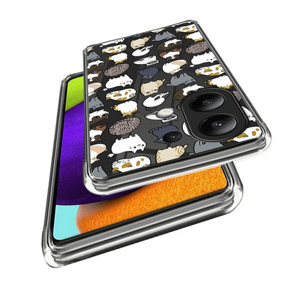 For Xiaomi Redmi Note 13 4G Case Soft TPU Pattern Printed Phone Shell