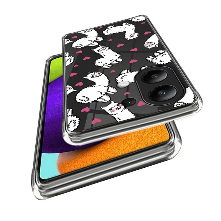For Xiaomi Redmi Note 13 4G Case Soft TPU Pattern Printed Phone Shell