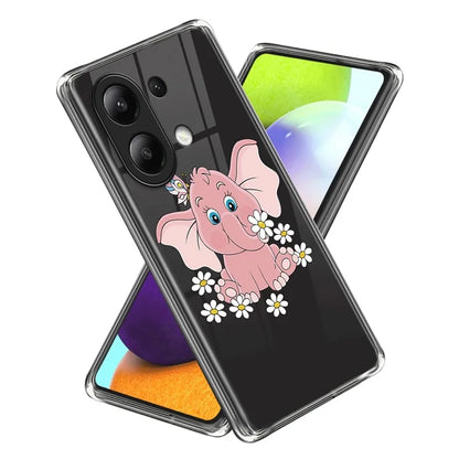 For Xiaomi Redmi Note 13 4G Case Soft TPU Pattern Printed Phone Shell