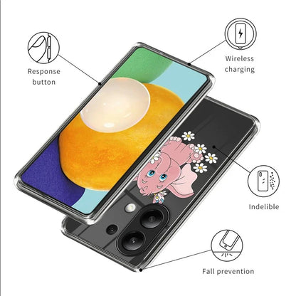 For Xiaomi Redmi Note 13 4G Case Soft TPU Pattern Printed Phone Shell