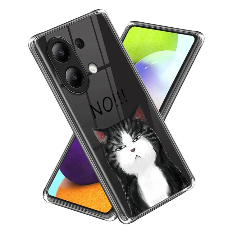 For Xiaomi Redmi Note 13 4G Case Soft TPU Pattern Printed Phone Shell