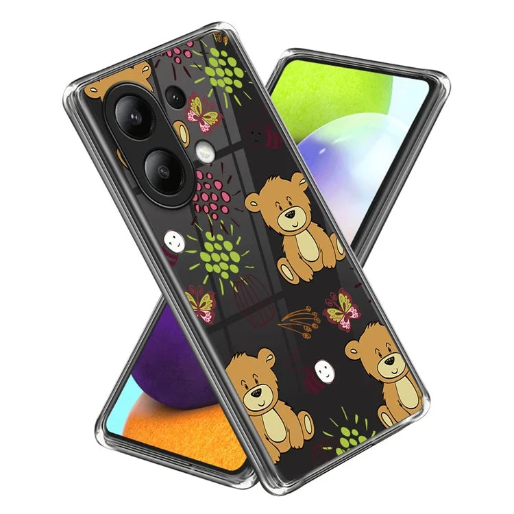 For Xiaomi Redmi Note 13 4G Case Soft TPU Pattern Printed Phone Shell