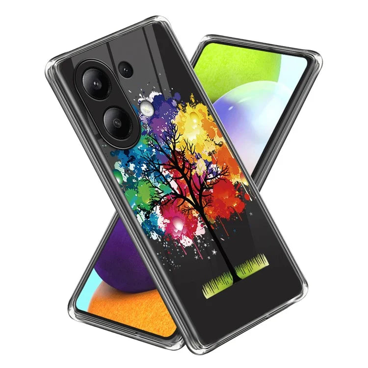 For Xiaomi Redmi Note 13 4G Case Soft TPU Pattern Printed Phone Shell