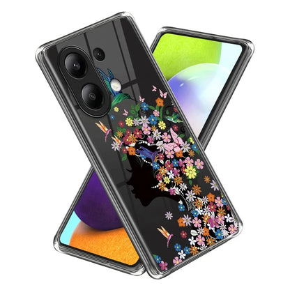 For Xiaomi Redmi Note 13 4G Case Soft TPU Pattern Printed Phone Shell