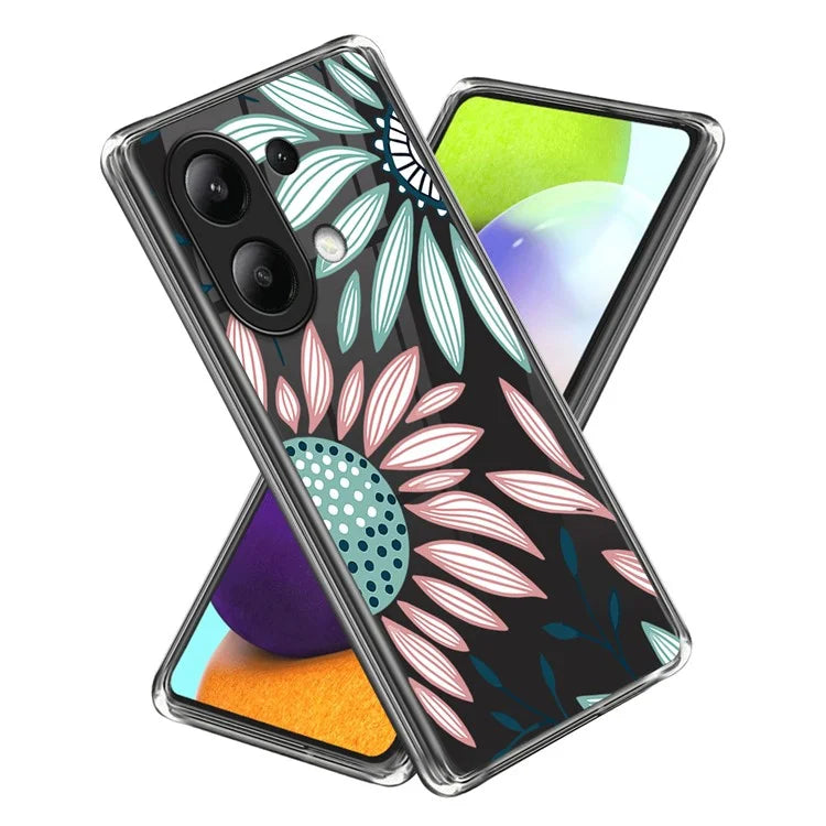 For Xiaomi Redmi Note 13 4G Phone Case Pattern Printing TPU Shock Absorbing Cover