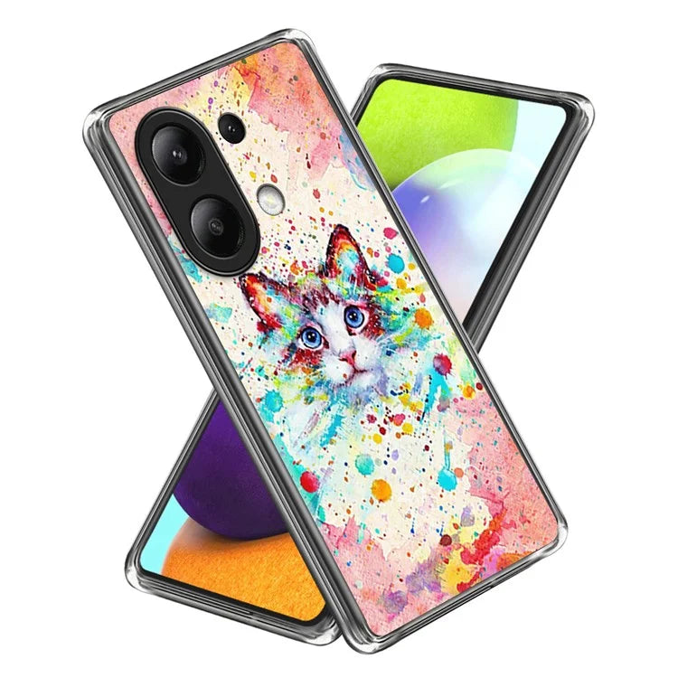 For Xiaomi Redmi Note 13 4G Case Slim Pattern Printed TPU Phone Cover